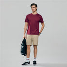 Men's Slim Fit Liquid Touch Cotton Crew Neck Tee - Giordano Online