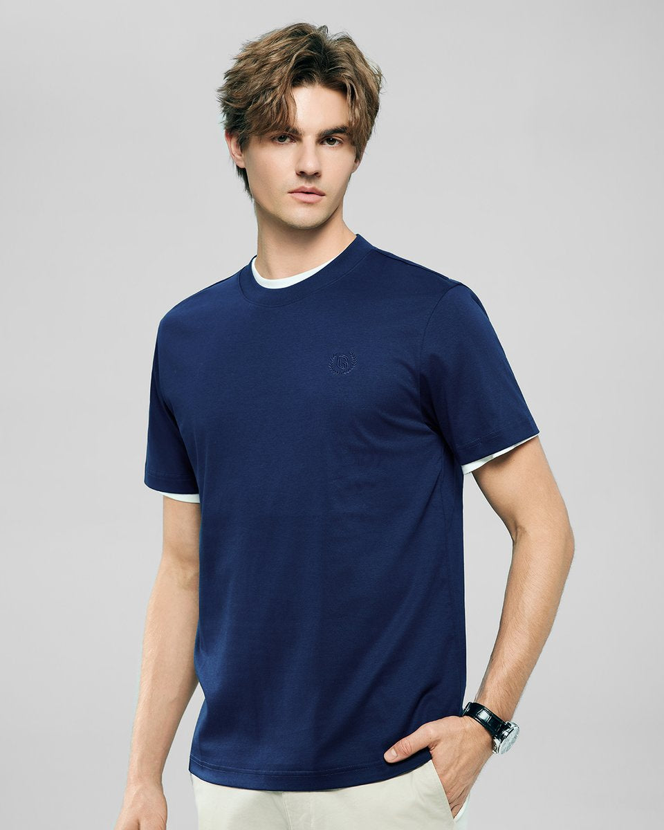 Quick buy Men's Slim Fit Liquid Touch Cotton Crew Neck Tee