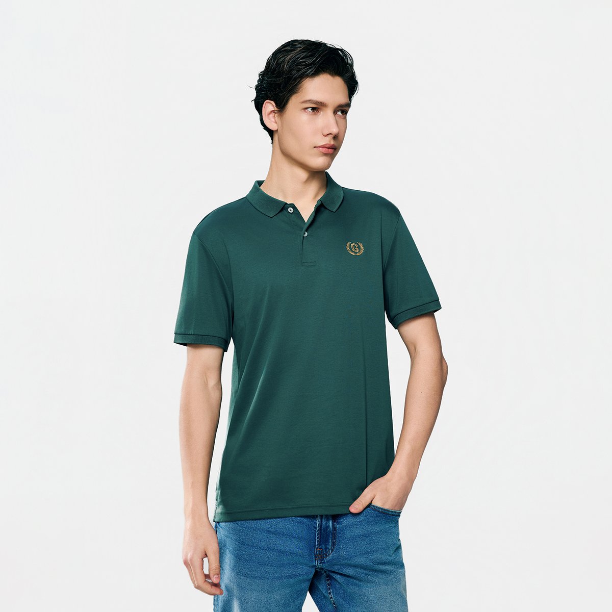 Men’s Slim Fit Liquid Touch Cotton Interlock Polo - Giordano Online