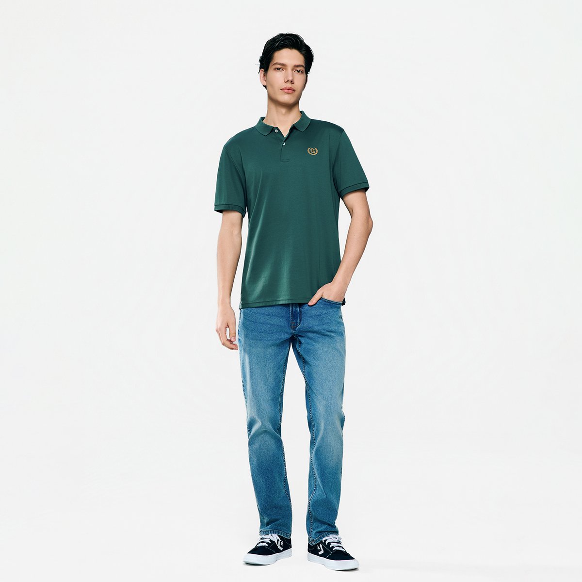 Men’s Slim Fit Liquid Touch Cotton Interlock Polo - Giordano Online