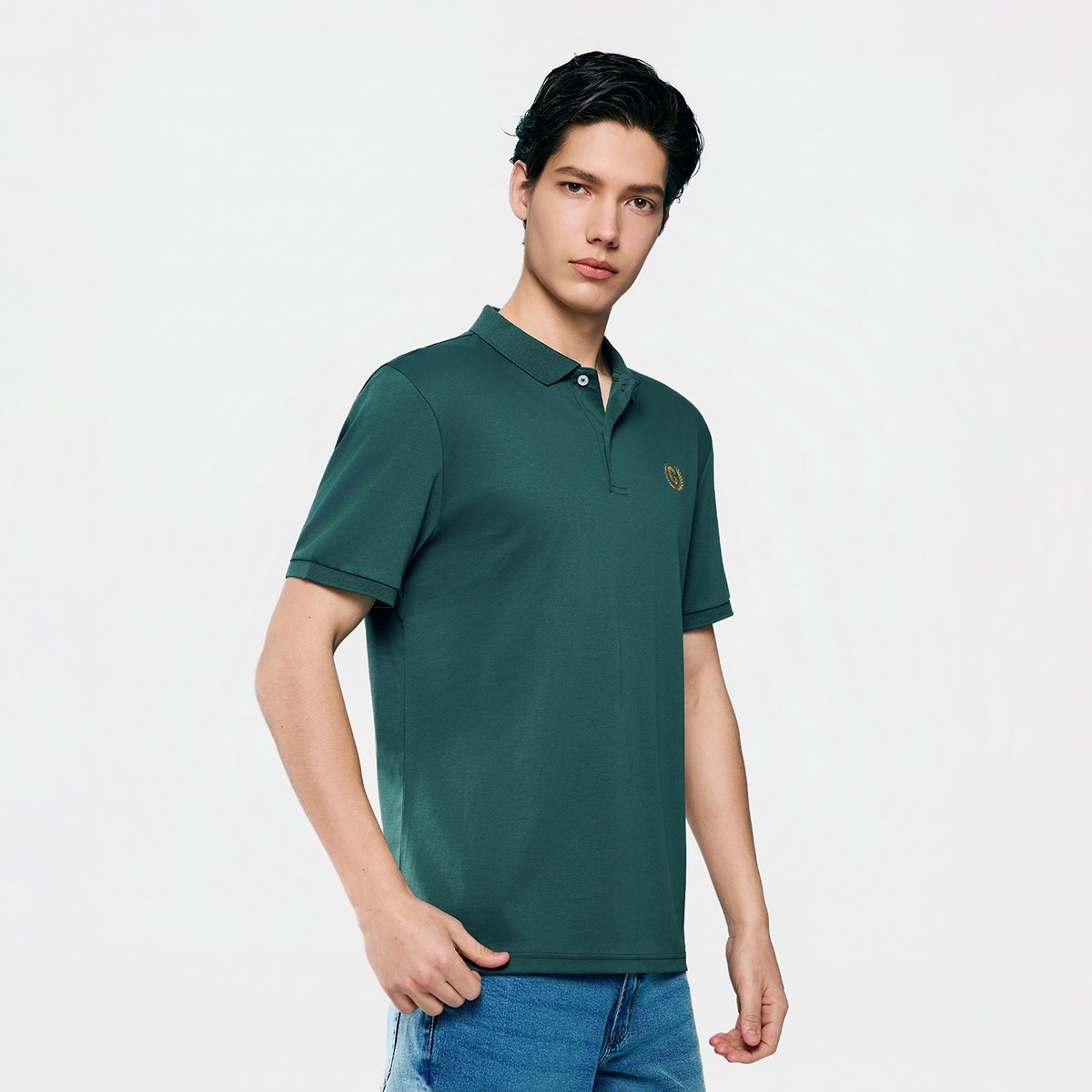 Men’s Slim Fit Liquid Touch Cotton Interlock Polo - Giordano Online