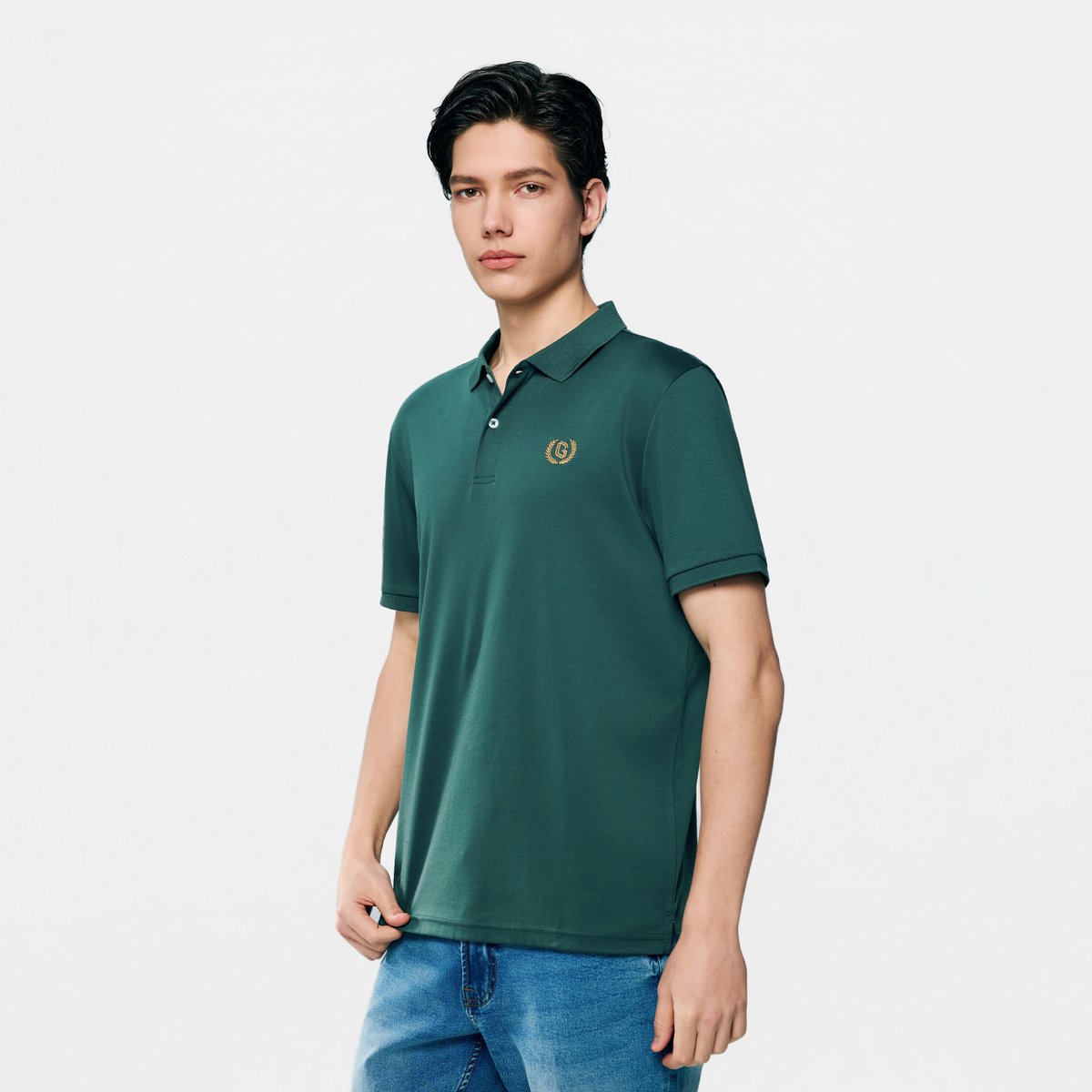 Men’s Slim Fit Liquid Touch Cotton Interlock Polo - Giordano Online