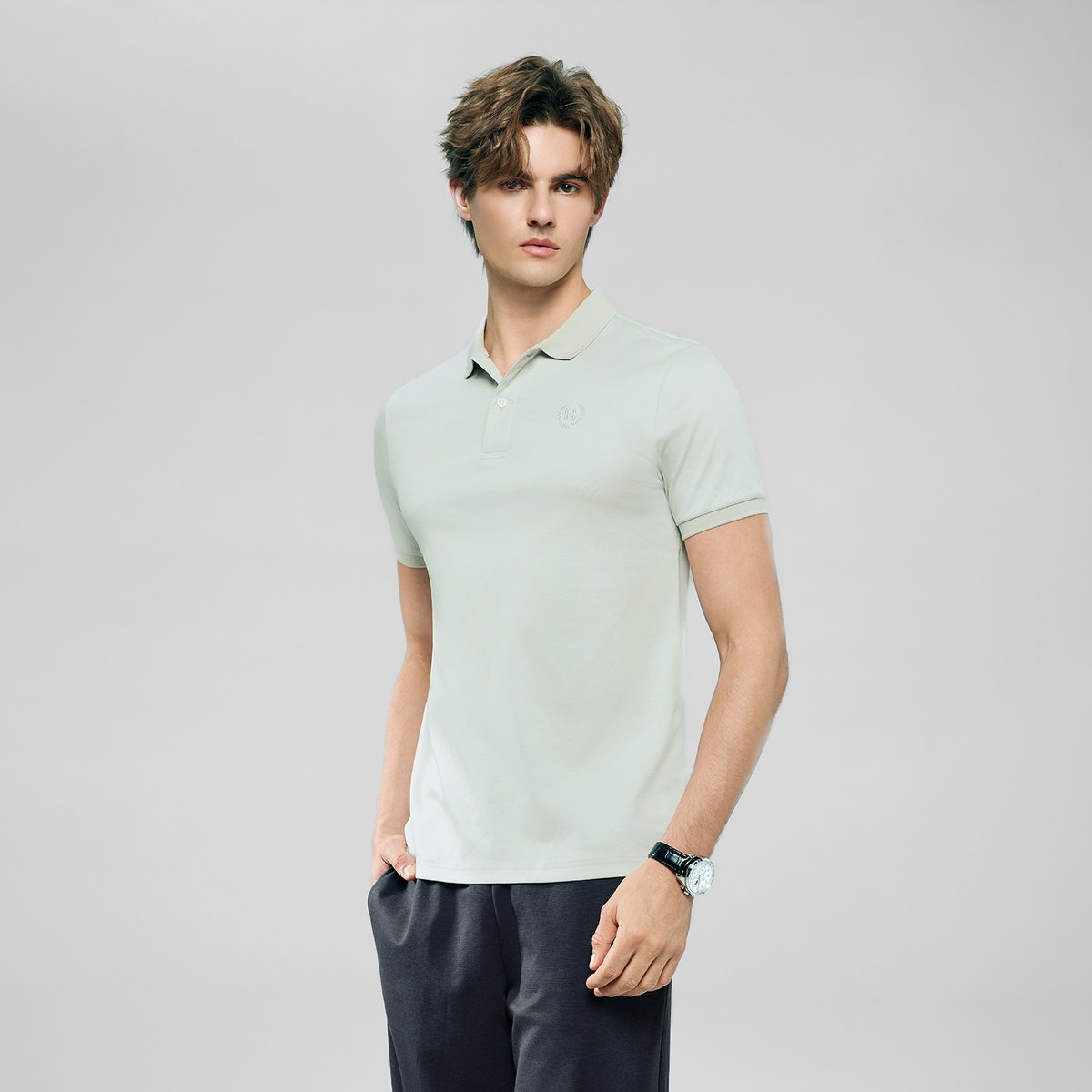 Men’s Slim Fit Liquid Touch Cotton Interlock Polo - Giordano Online