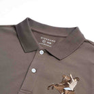 Men’s Slim Fit Napoleon Embroidery Lycra Pique Polo - Giordano Online