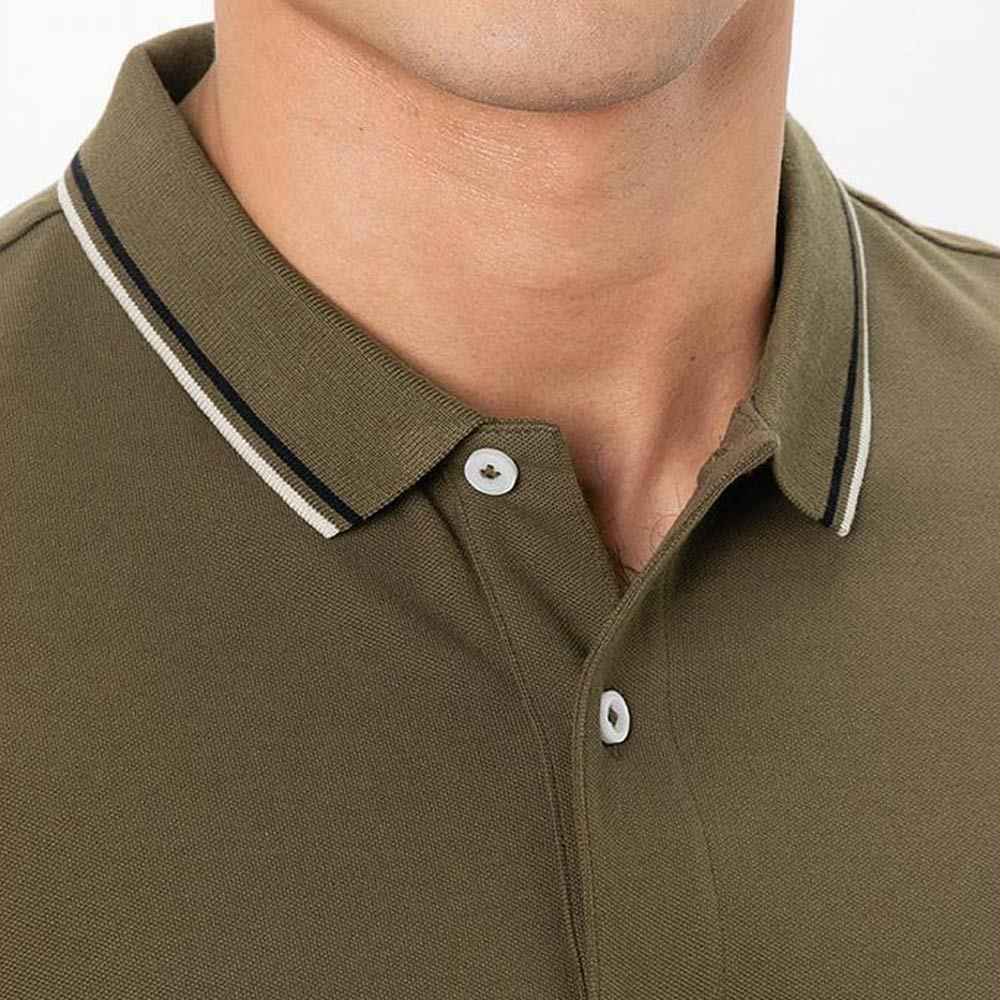 Men's Slim Fit Pique Polo - Giordano Online