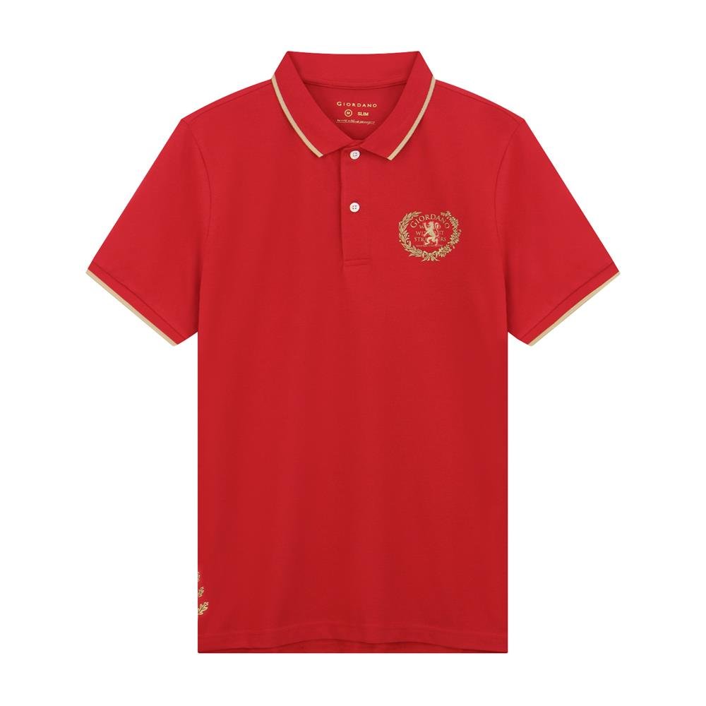 Men's Slim Fit Pique Polo Shirt - Giordano Online