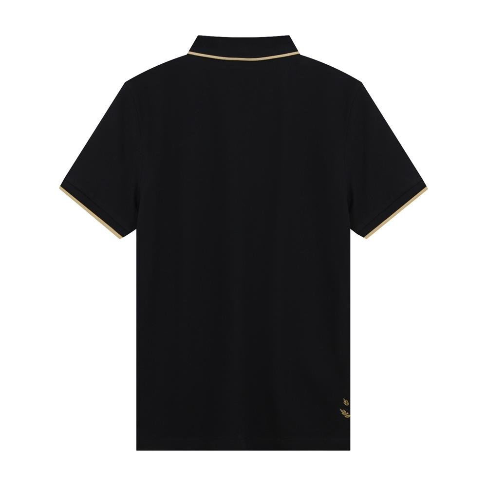 Men's Slim Fit Pique Polo Shirt - Black - Giordano Online