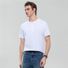 Men’s Slim Henley Short - Sleeve Button Front Tee - Giordano Online