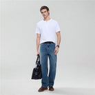 Men’s Slim Henley Short - Sleeve Button Front Tee - Giordano Online
