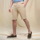 Men's Slim Linen Cotton Bermuda Shorts - Giordano Online