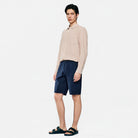 Men's Slim Linen Cotton Bermuda Shorts - Giordano Online
