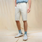 Men's Slim Linen Cotton Bermuda Shorts - Giordano Online