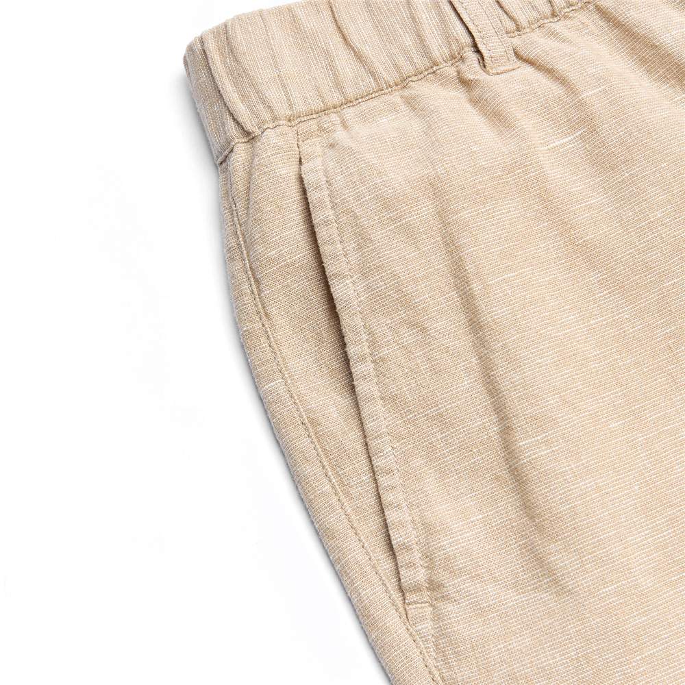 Men's Slim Linen Cotton Bermuda Shorts - Giordano Online