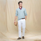 Men's Slim Taper Linen Cotton Khakis - Giordano Online