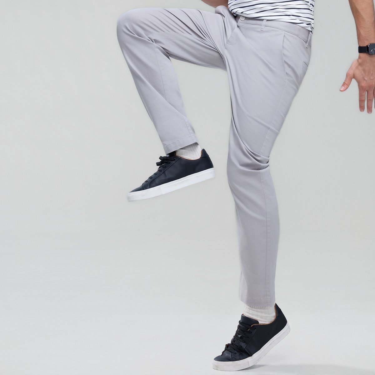 Men’s Slim Taper Stretch Cotton Khaki Pants - Giordano Online