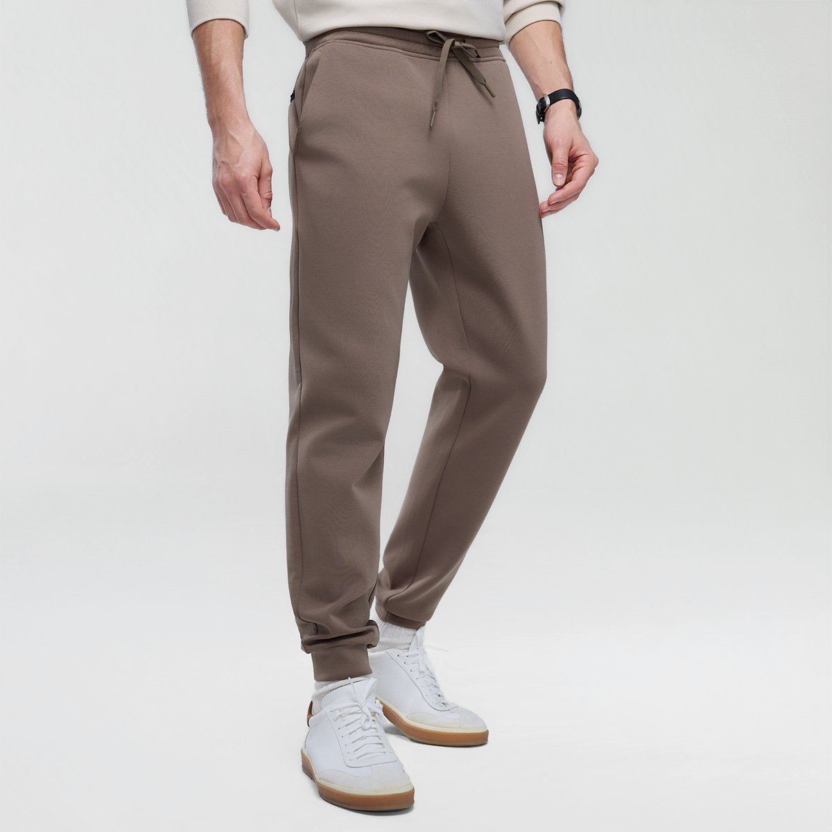 Men’s Slim Tapered Air Double Knit Joggers - Giordano Online