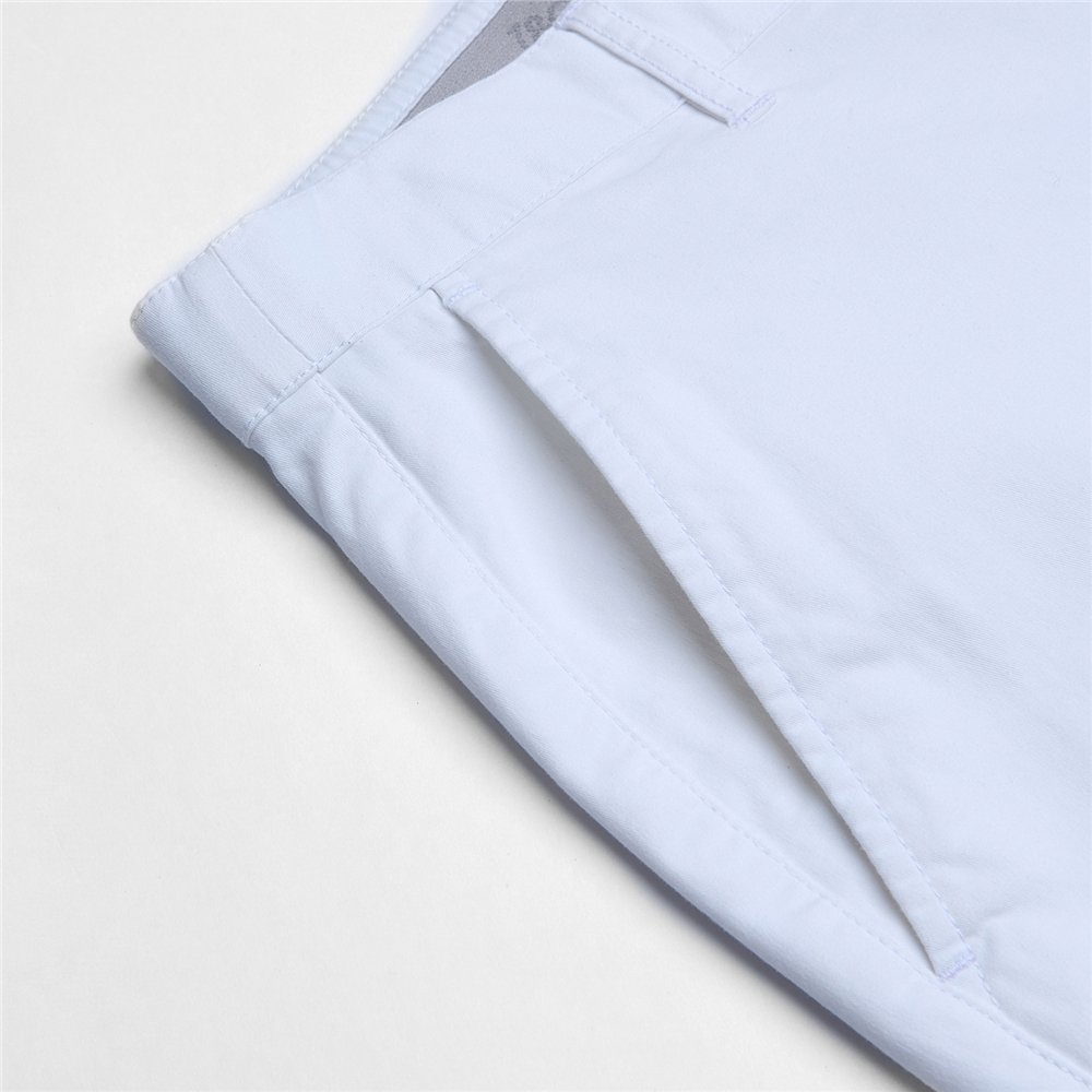 Men’s Slim Twill Bermuda Shorts with Stretch Waist - Giordano Online