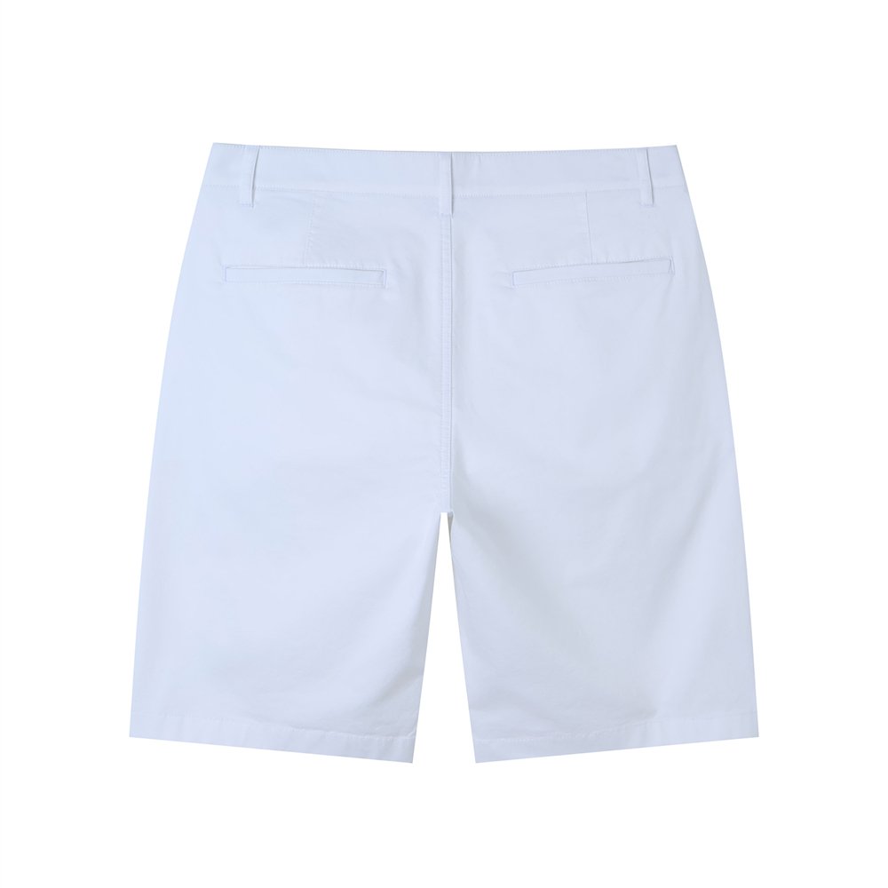 Men’s Slim Twill Bermuda Shorts with Stretch Waist - Giordano Online