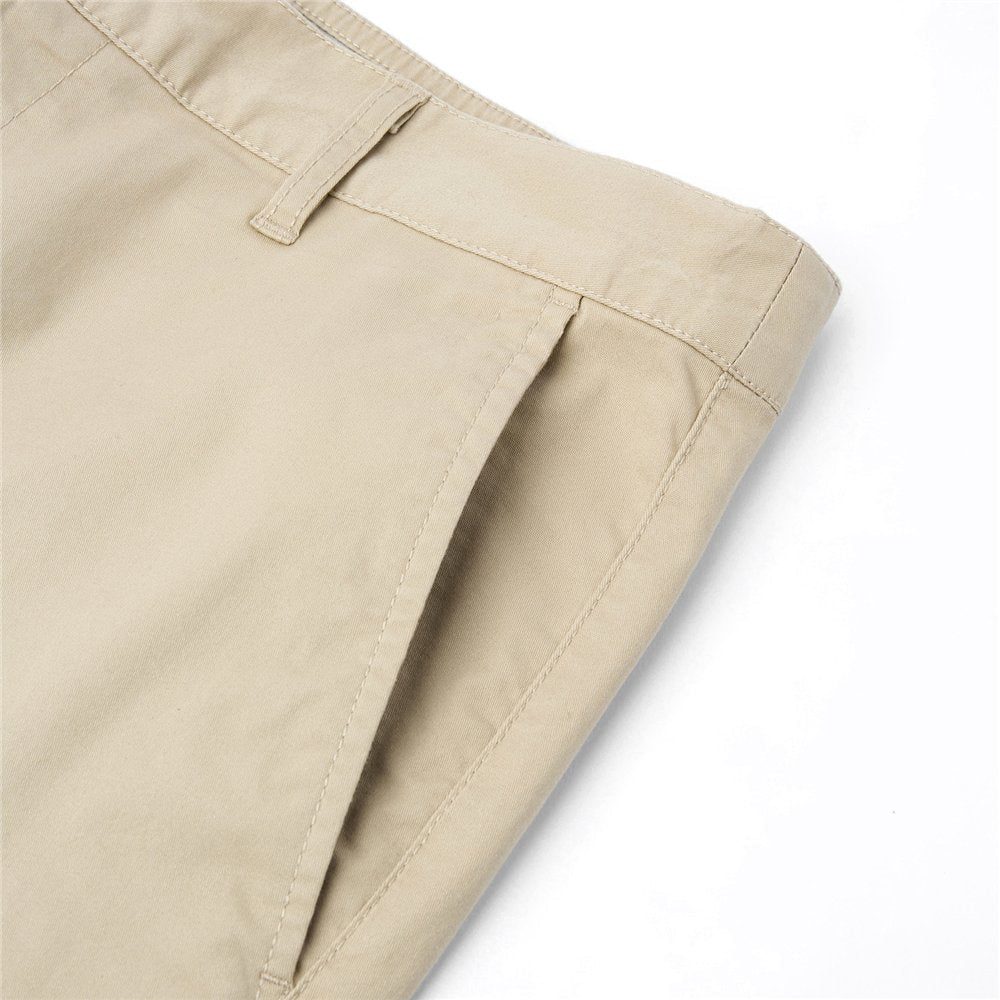 Men’s Slim Twill Bermuda Shorts with Stretch Waist - Giordano Online