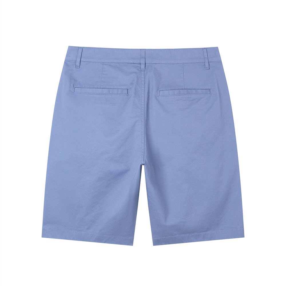 Men’s Slim Twill Bermuda Shorts with Stretch Waist - Giordano Online