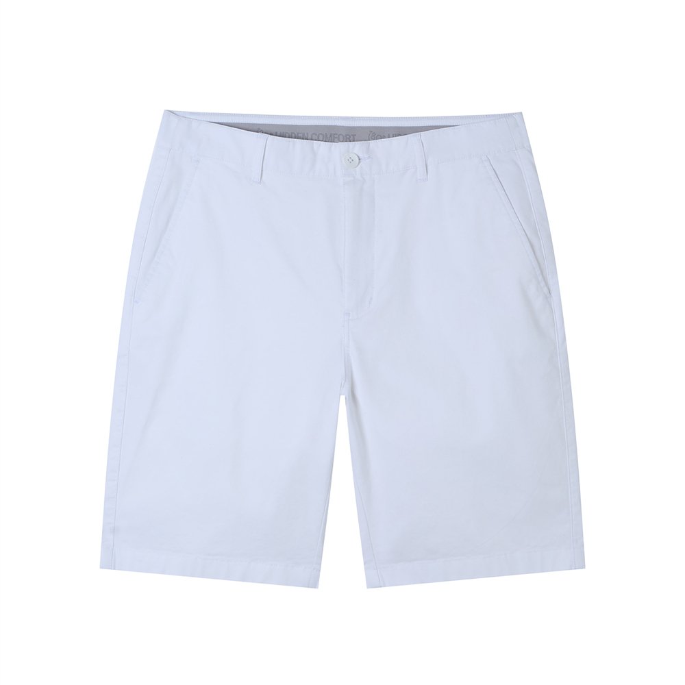 Men’s Slim Twill Bermuda Shorts with Stretch Waist - Giordano Online