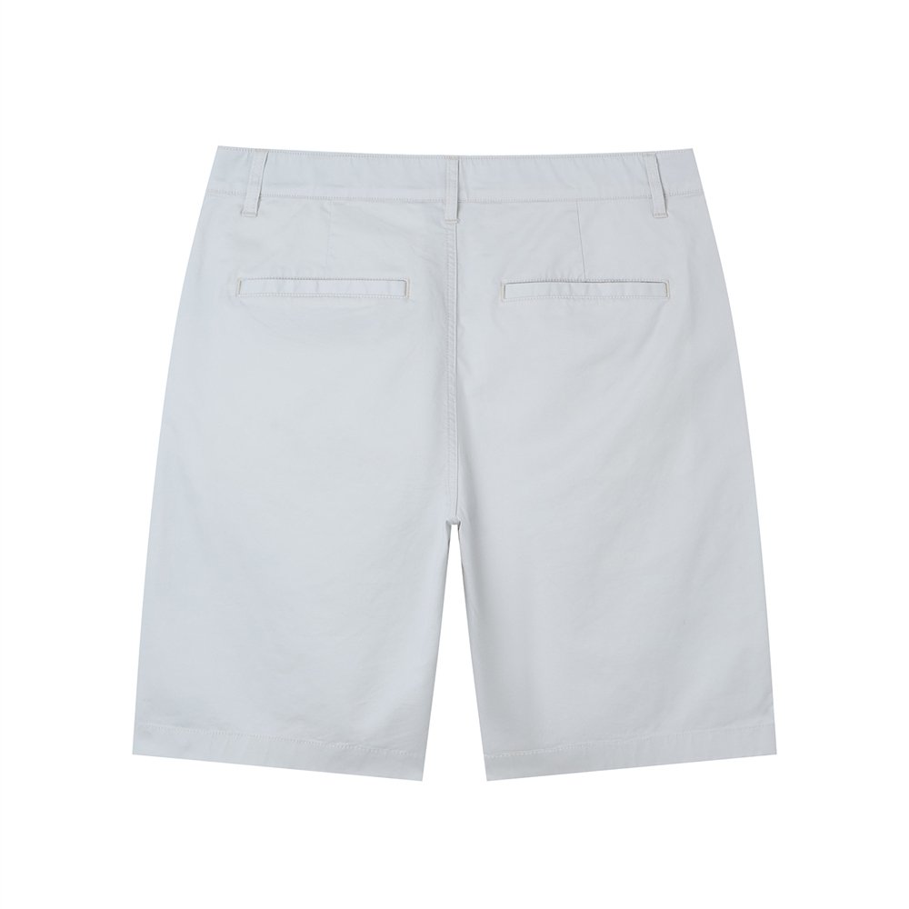 Men’s Slim Twill Bermuda Shorts with Stretch Waist - Giordano Online