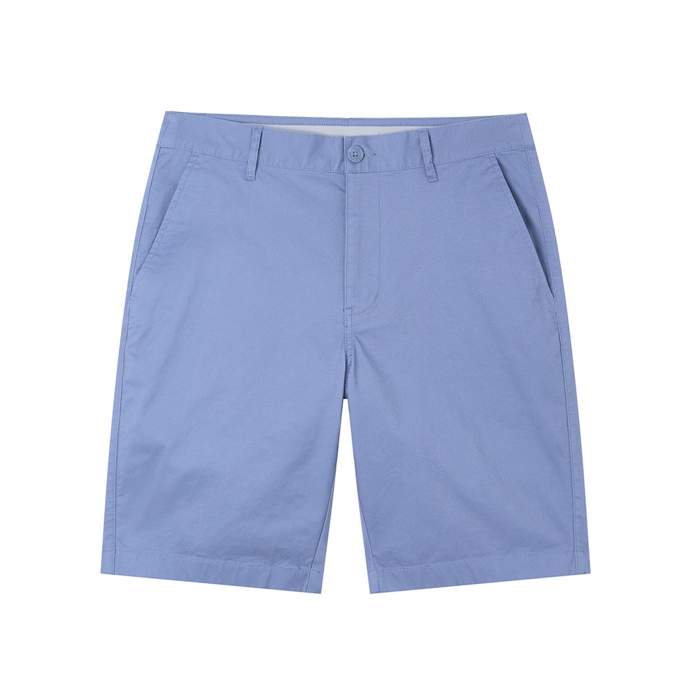 Men’s Slim Twill Bermuda Shorts with Stretch Waist - Giordano Online