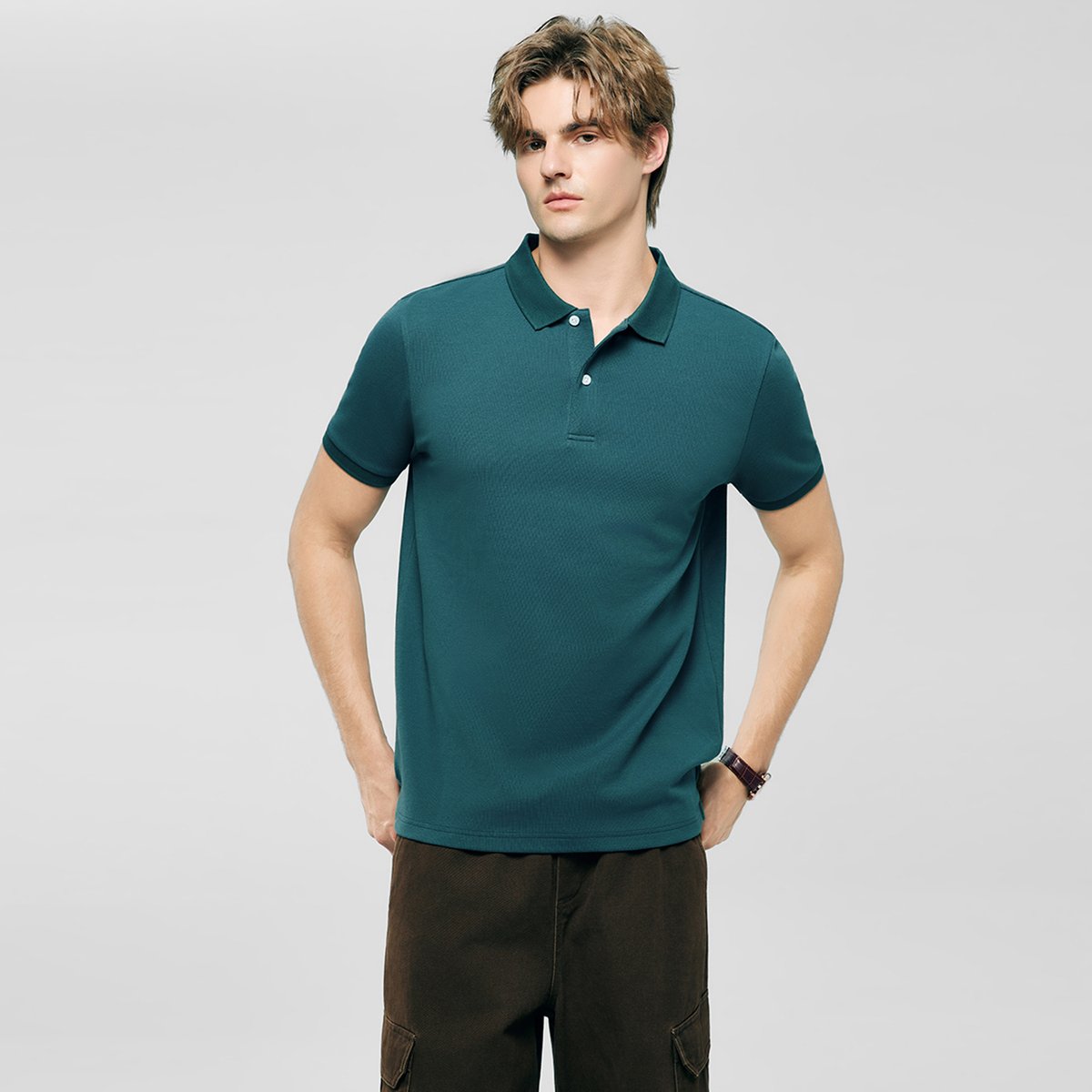 Men's Solid Polo - Giordano Online