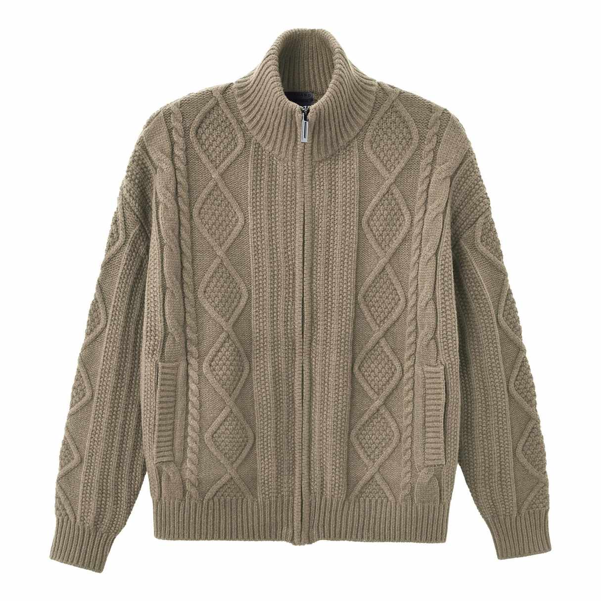 Men's Stand Collar Long Sleeve Cardigan - Giordano Online