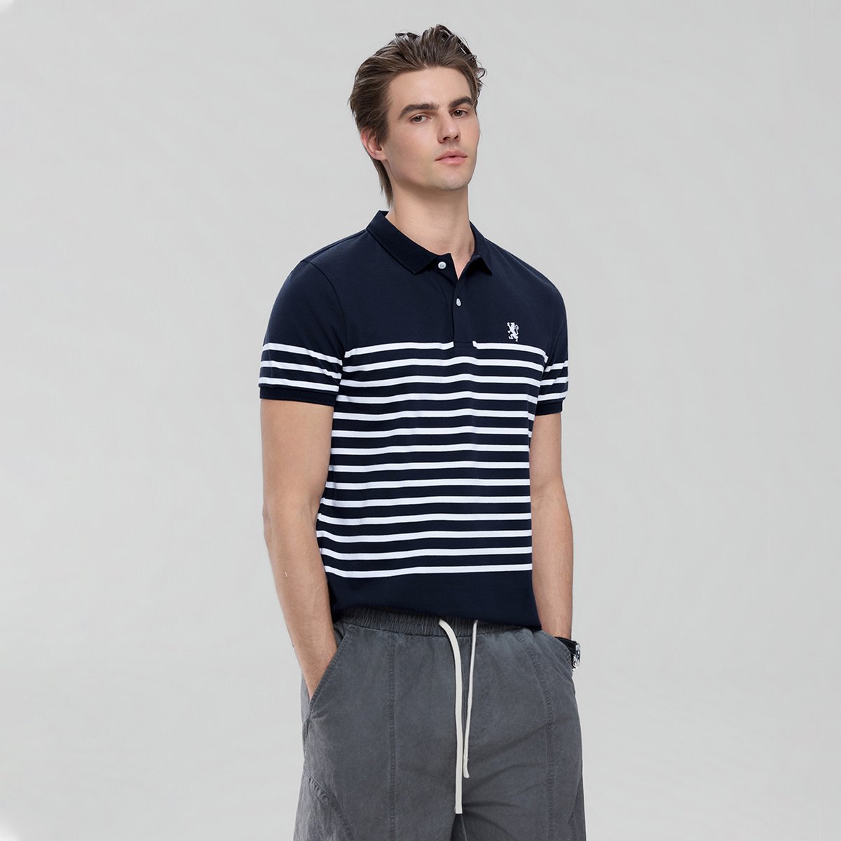 Men's Strip Polo - Giordano Online
