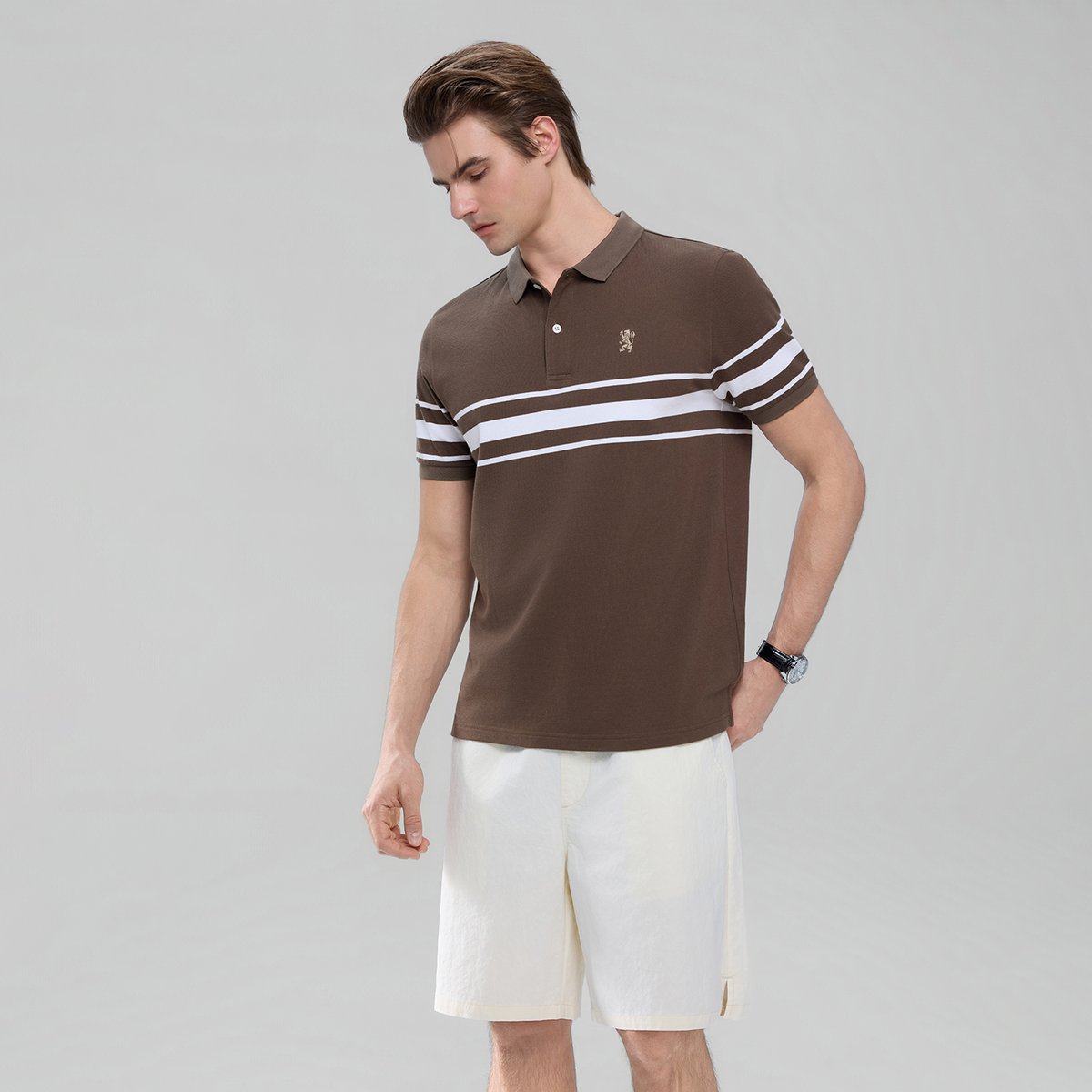 Men's Stripe Polo - Giordano Online
