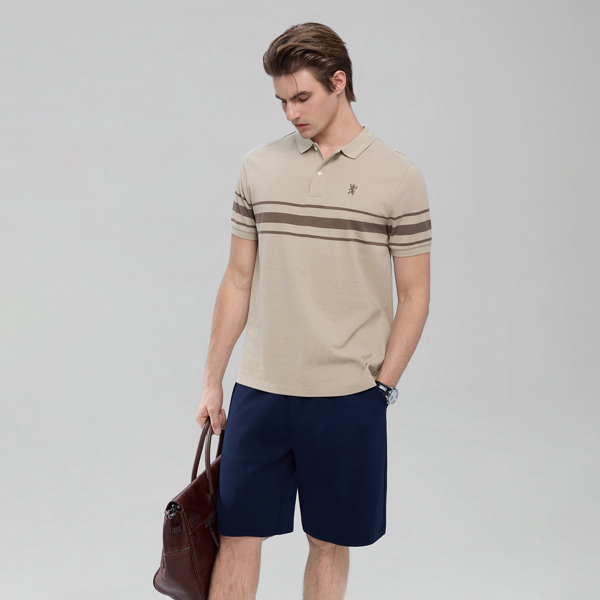 Men's Stripe Polo - Giordano Online