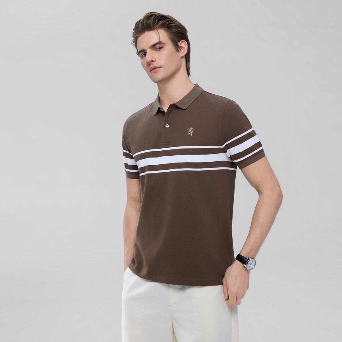 Men's Stripe Polo - Giordano Online