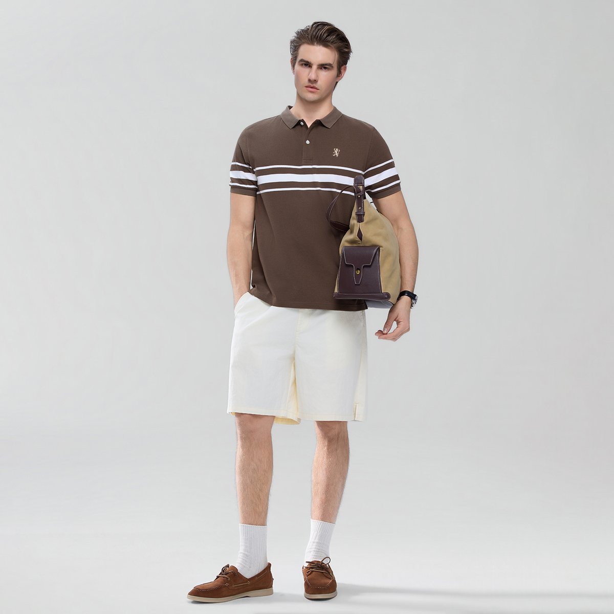 Men's Stripe Polo - Giordano Online