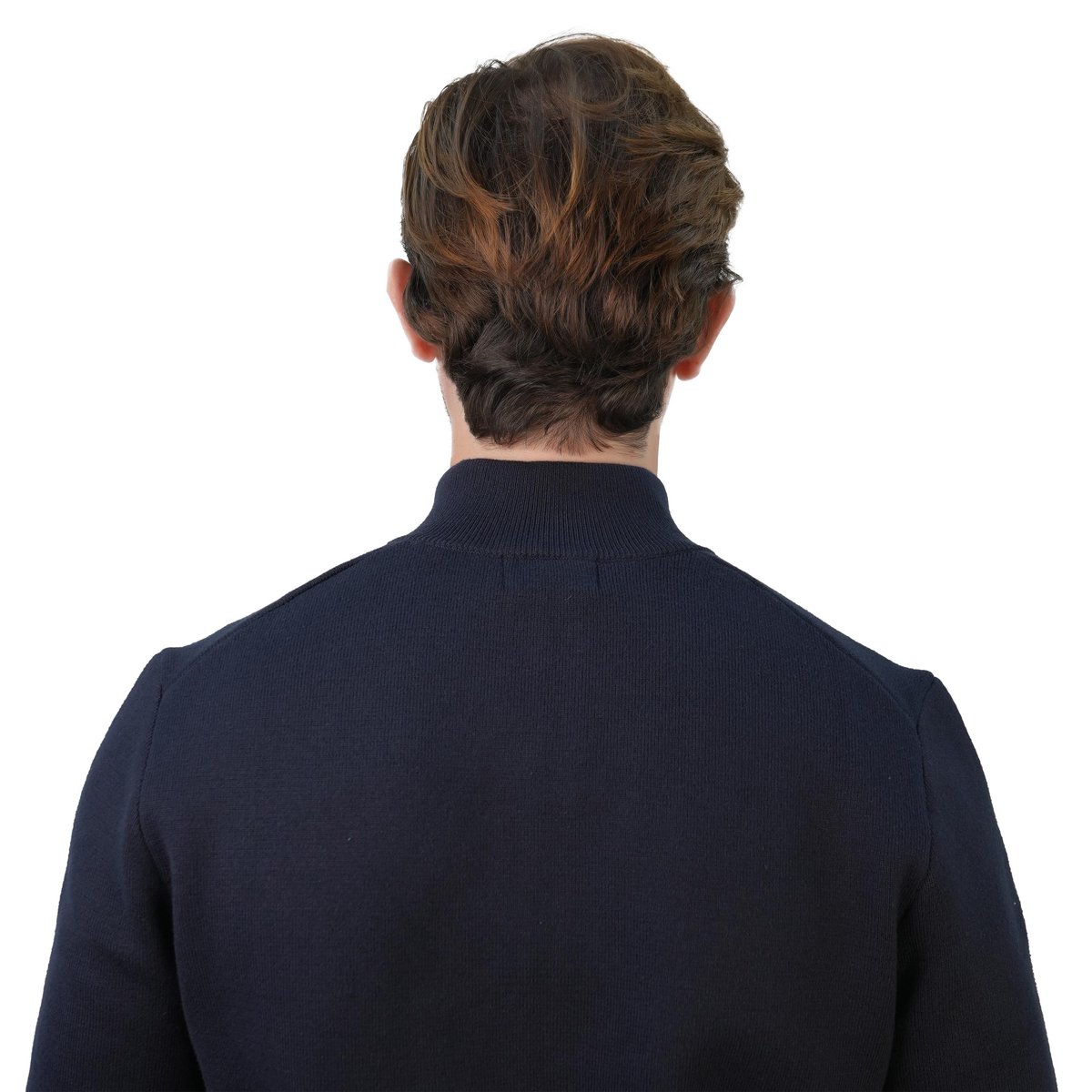 Men's Texture Stitch Mock Neck Long Sleeve Full Zipper Cardigan - Giordano Online