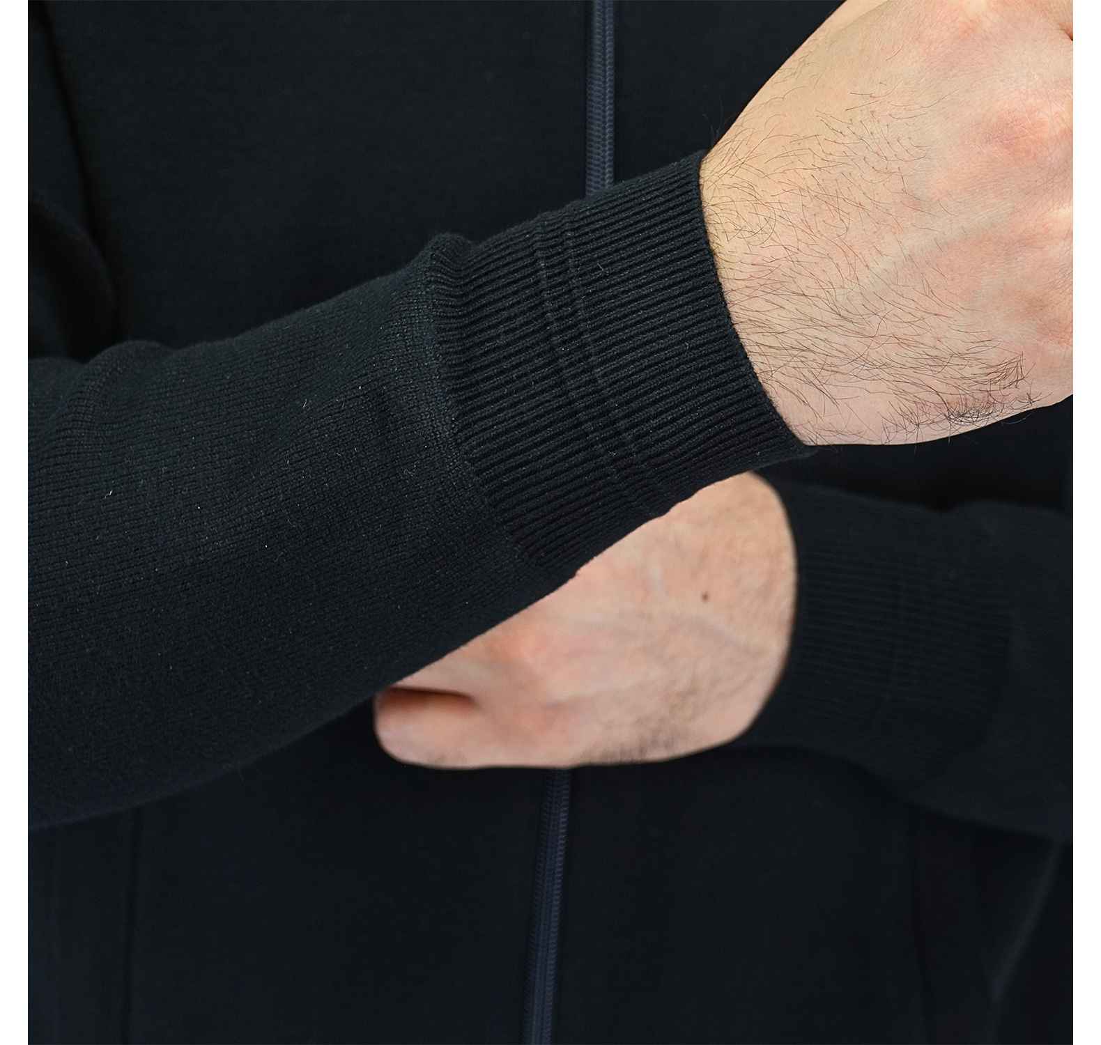 Men's Texture Stitch Mock Neck Long Sleeve Full Zipper Cardigan - Giordano Online