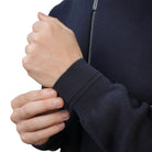 Men's Texture Stitch Mock Neck Long Sleeve Full Zipper Cardigan - Giordano Online