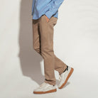 Men's Twill Low Rise Slim Taper Khaki Pant - Giordano Online