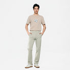 Men's Twill Low Rise Slim Taper Khaki Pant - Giordano Online