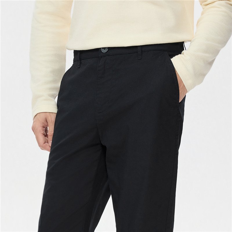 Men's Twill Mid Rise Regular Fit Pants - Giordano Online