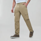Men's Twill Relaxed Taper Elastic Waist Khaki Pant - Giordano Online