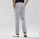 Men's Twill Relaxed Taper Elastic Waist Khaki Pant - Giordano Online