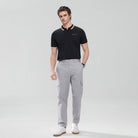 Men's Twill Relaxed Taper Elastic Waist Khaki Pant - Giordano Online