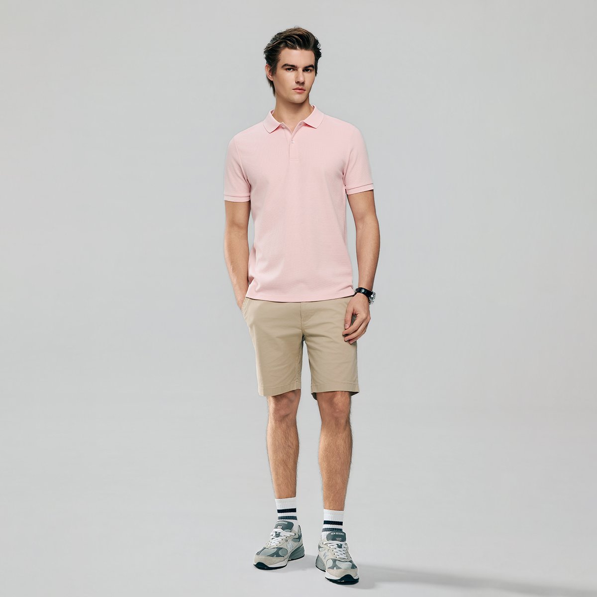 Men's Waffle Polo - Giordano Online