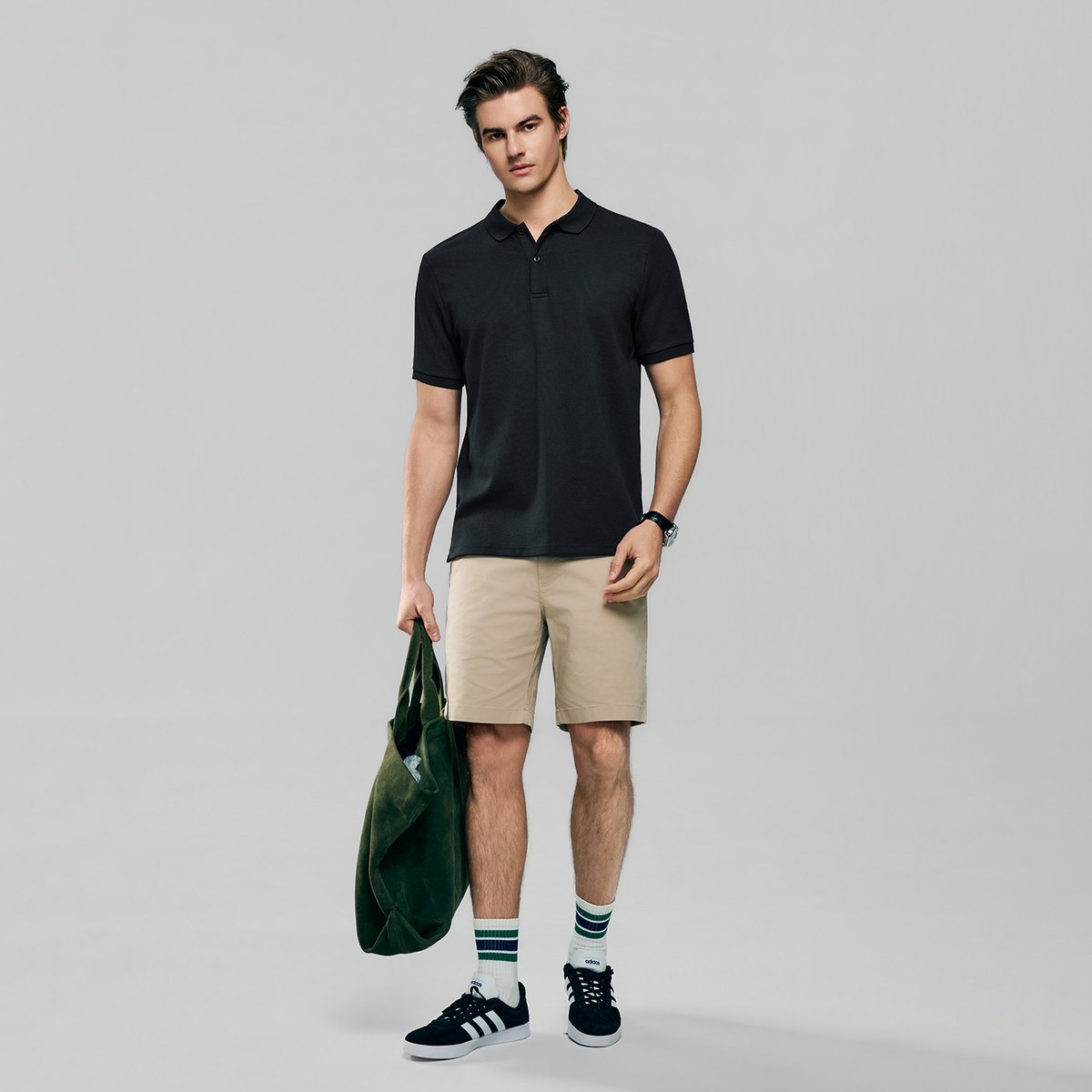 Men's Waffle Polo - Giordano Online