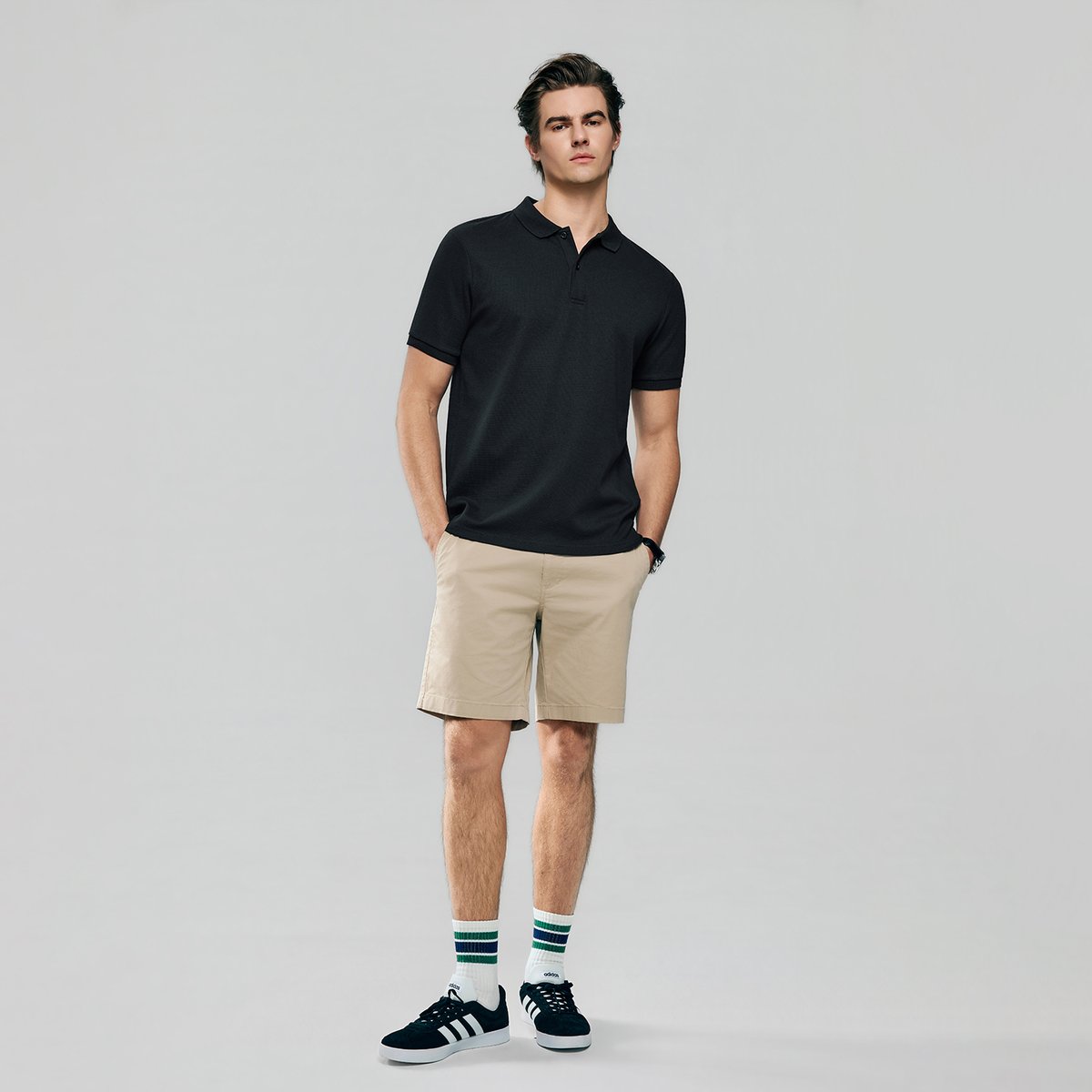 Men's Waffle Polo - Giordano Online