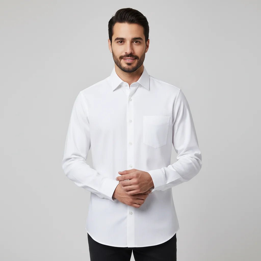 Men's Wrinkle - Free Cotton Oxford Long Sleeve Shirt - Giordano Online