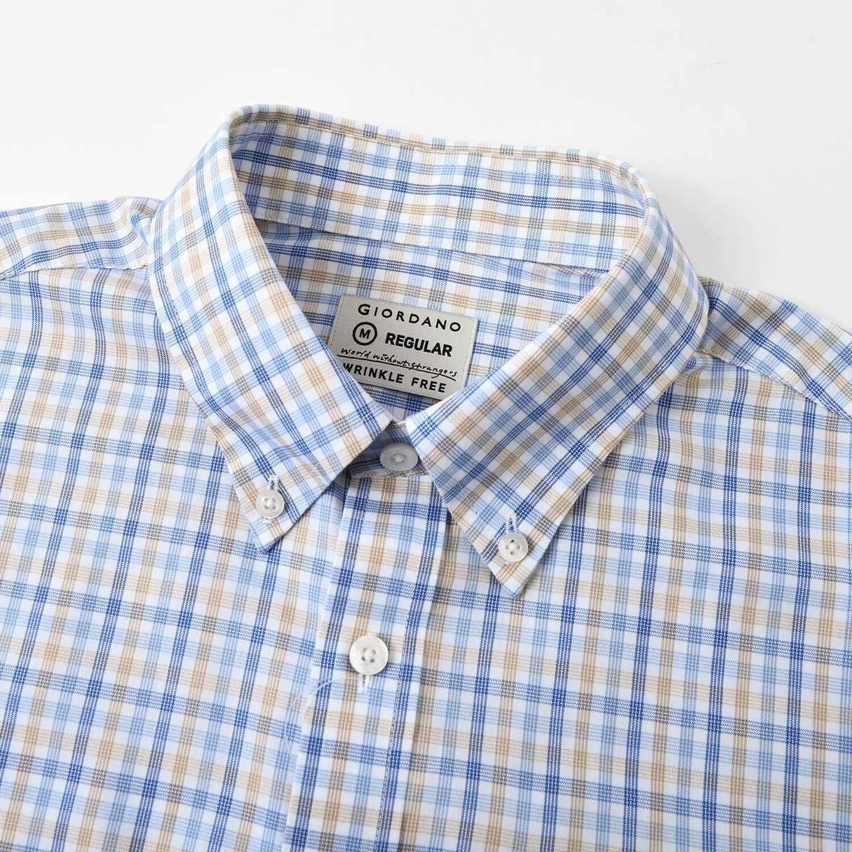 Men's Wrinkle - Free Long Sleeve Oxford Shirt - Giordano Online