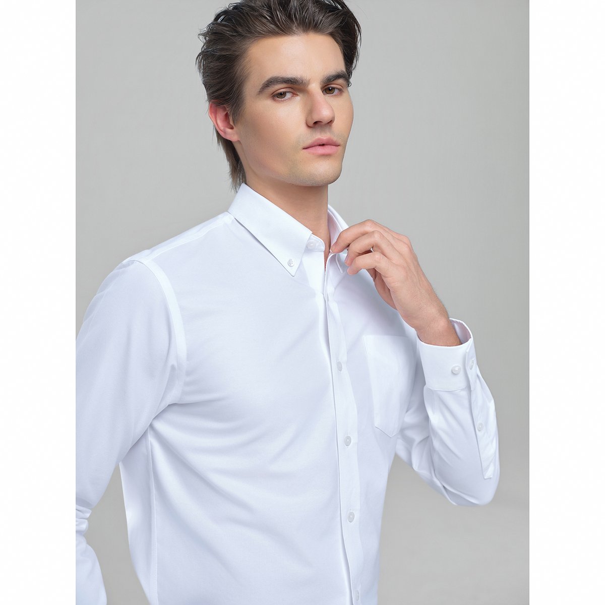 Men's Wrinkle Free Oxford Long Sleeve Shirt - Giordano Online
