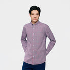 Men's Wrinkle Free Oxford Long Sleeve Shirt - Giordano Online